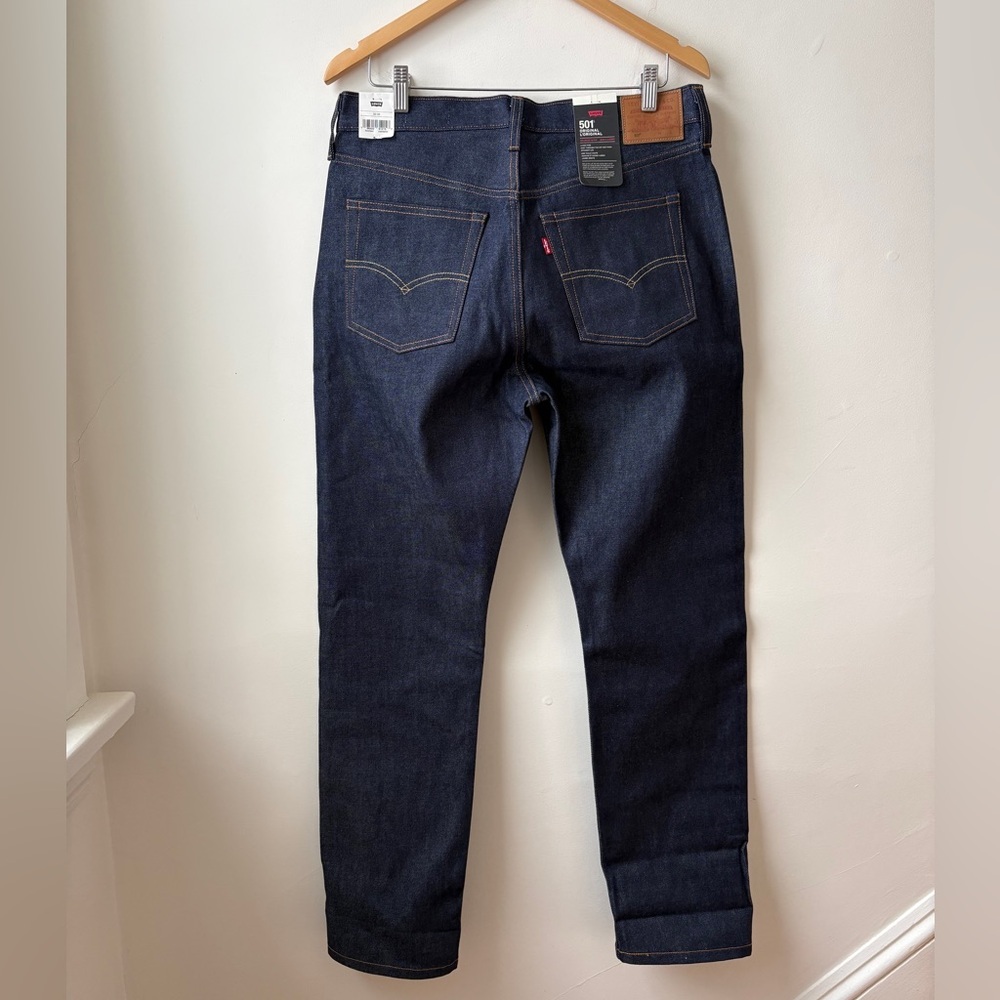 NWT Levis's 501® Selvedge Dark Wash Jeans - Picture 11 of 15